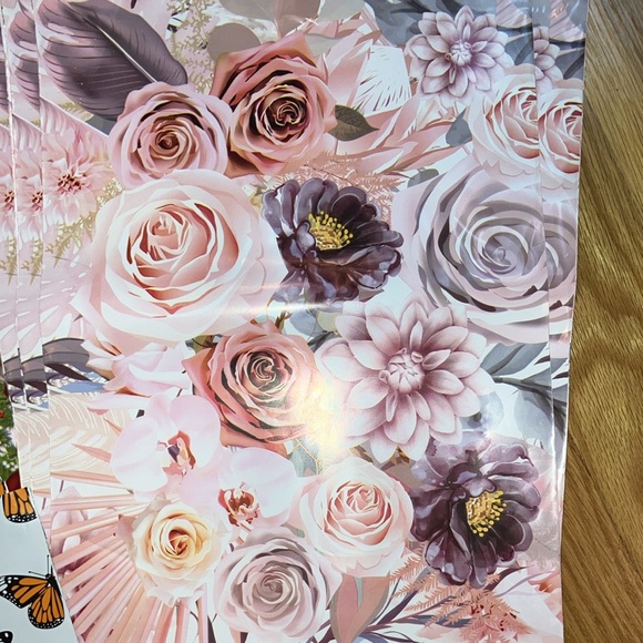 53 Poly Mailers Bundle Mixed Designs & Sizes 10x13” + 12x15.5” Pink Black Orange - Picture 2 of 8